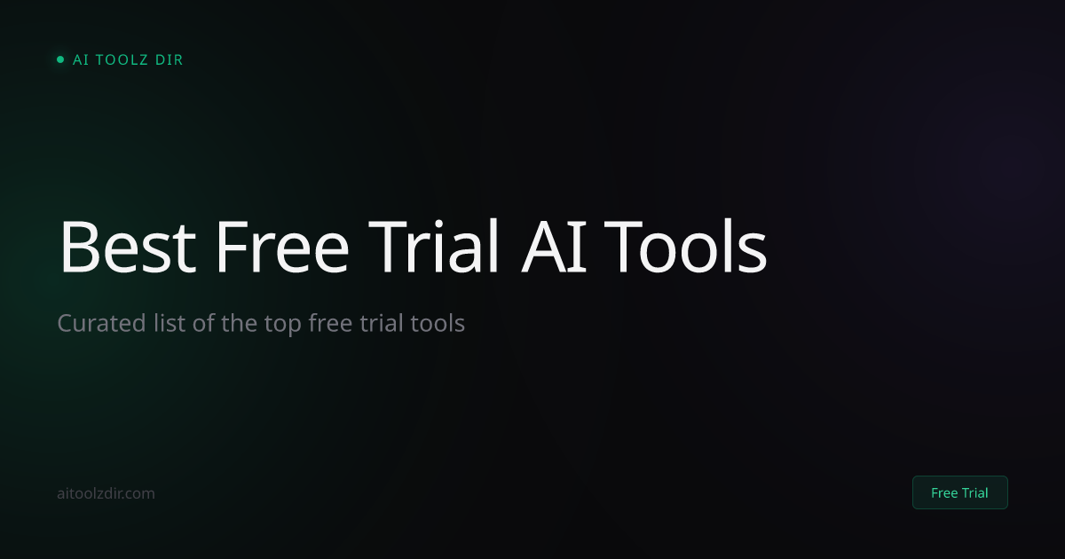 Best Free Trial AI Tools | AI Toolz Dir